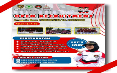 Open Recruitment Paskibra Perguruan Dwitunggal Angkatan 10 Tahun 2025/2026