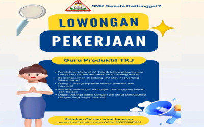 Lowongan Pekerjaan – Guru Produktif TKJ