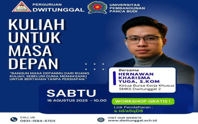 Kuliah untuk Masa Depan: Workshop Gratis Bersama Hermawan Kharisma Yuga